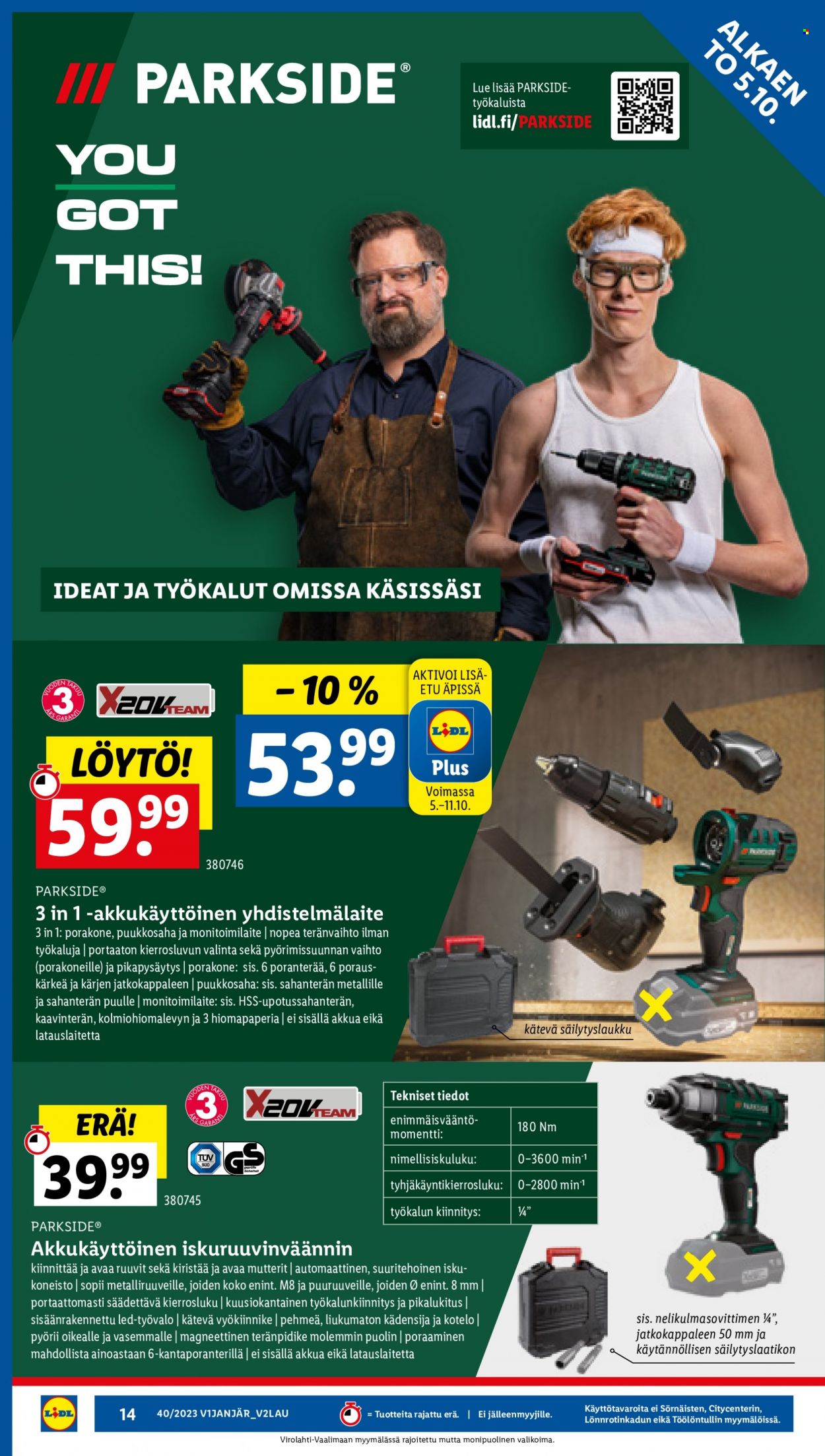 Lidl tarjoukset - 05.10.2023 - 11.10.2023. Sivu 16