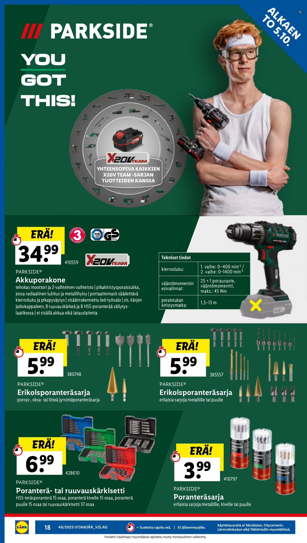 Lidl tarjoukset - 05.10.2023 - 11.10.2023. Sivu 20