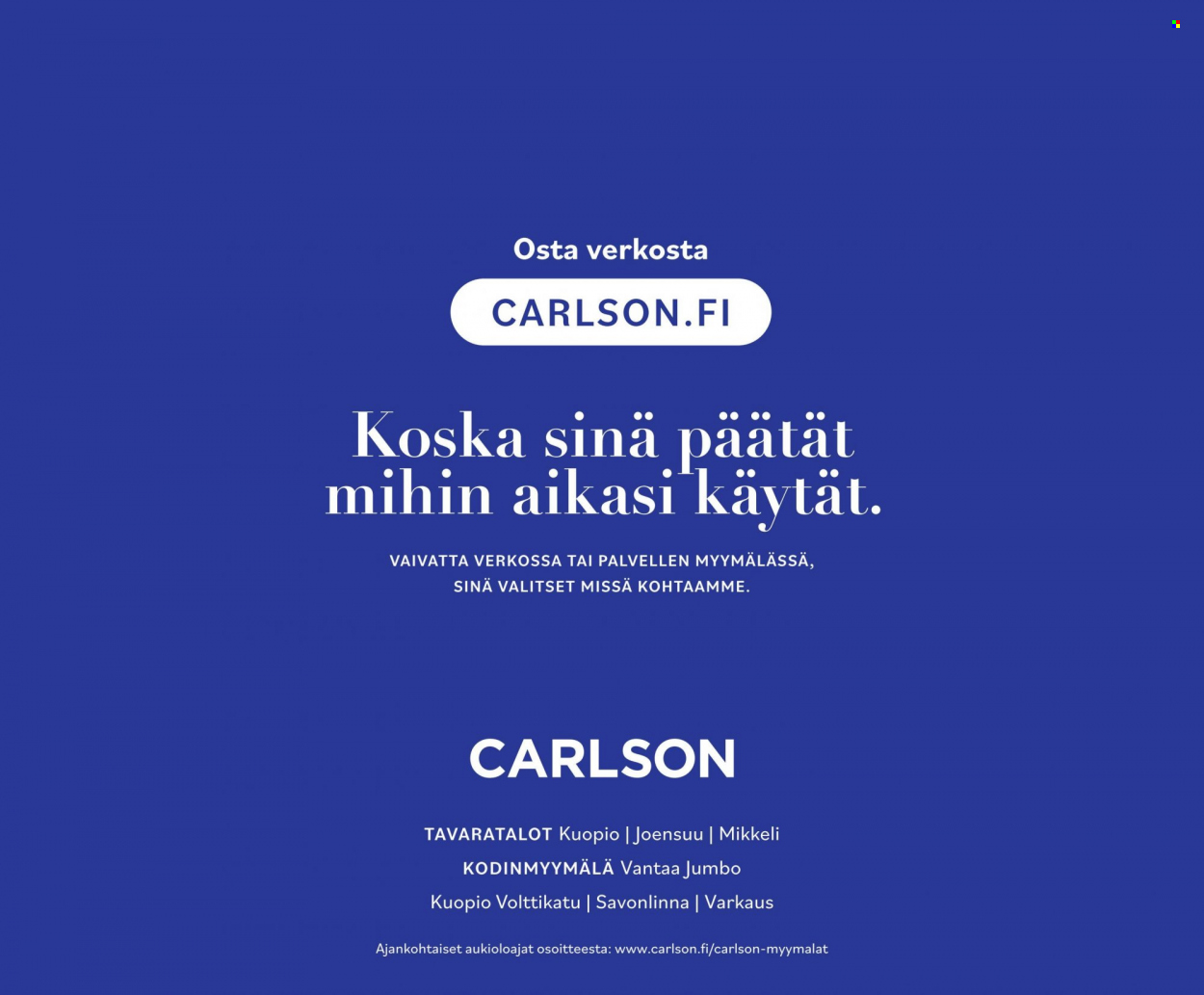 Carlson tarjoukset - 02.10.2023 - 31.10.2023. Sivu 36
