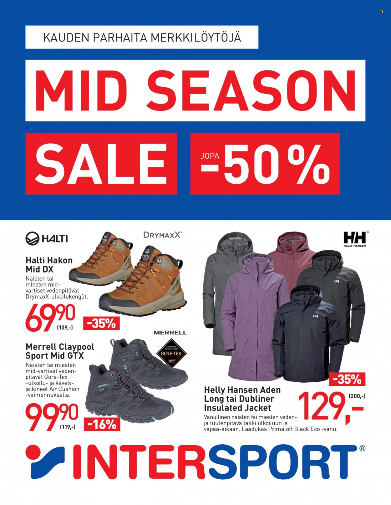 Intersport tarjoukset - 04.10.2023 - 22.10.2023. Sivu 1