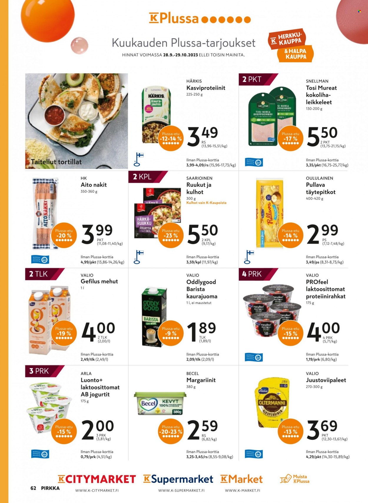 K-market tarjoukset - 04.10.2023 - 31.10.2023. Sivu 62
