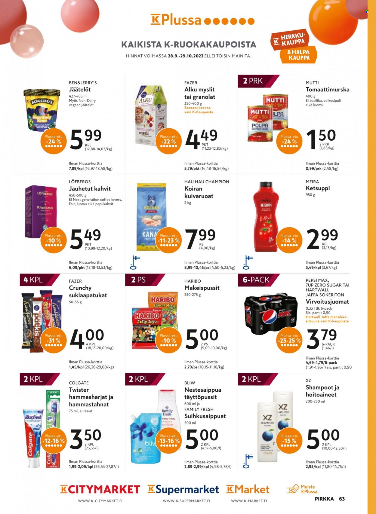 K-market tarjoukset - 04.10.2023 - 31.10.2023. Sivu 63