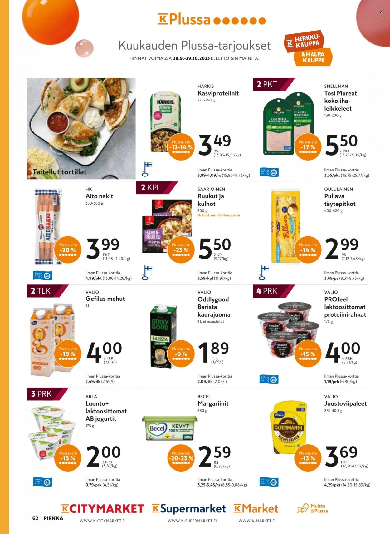 K-citymarket tarjoukset - 04.10.2023 - 31.10.2023. Sivu 62