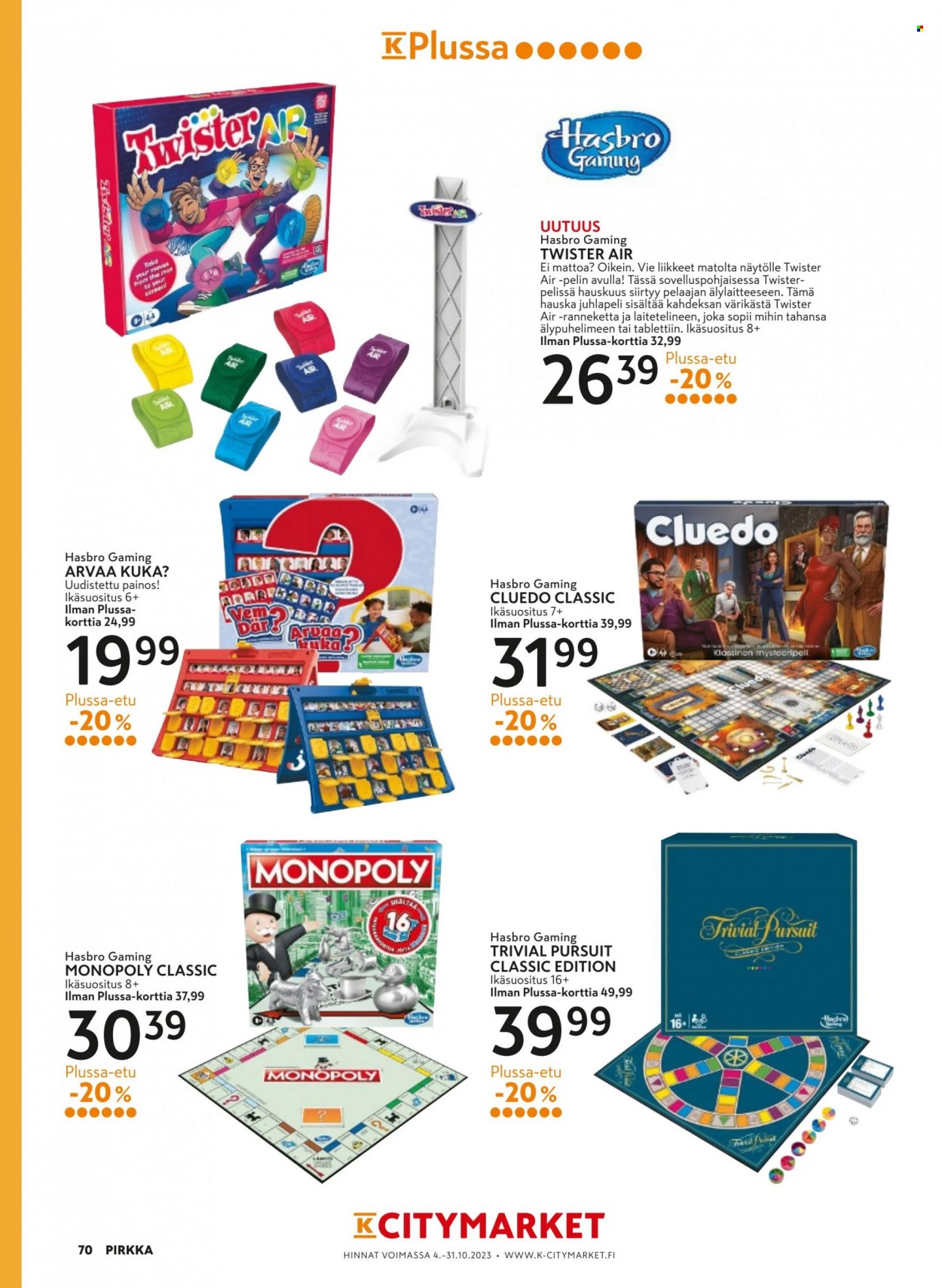 K-citymarket tarjoukset - 04.10.2023 - 31.10.2023. Sivu 70