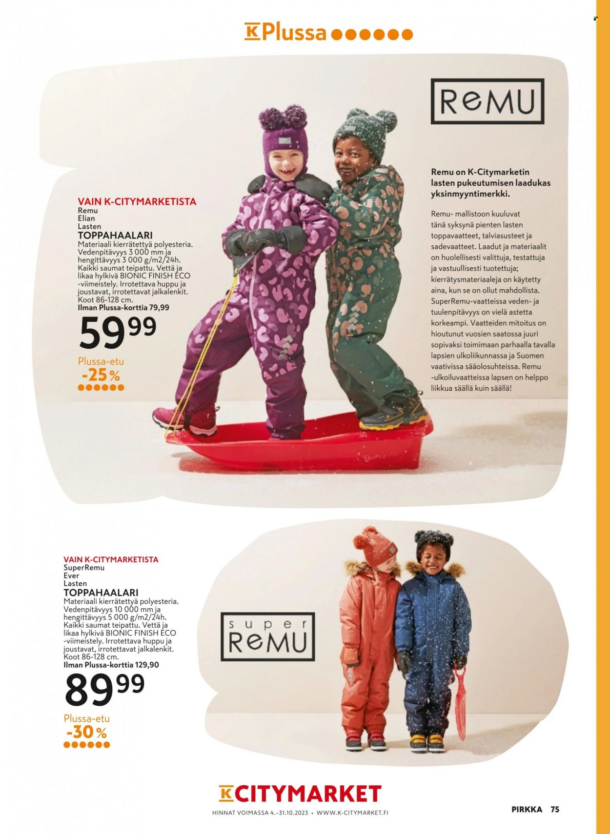 K-citymarket tarjoukset - 04.10.2023 - 31.10.2023. Sivu 75
