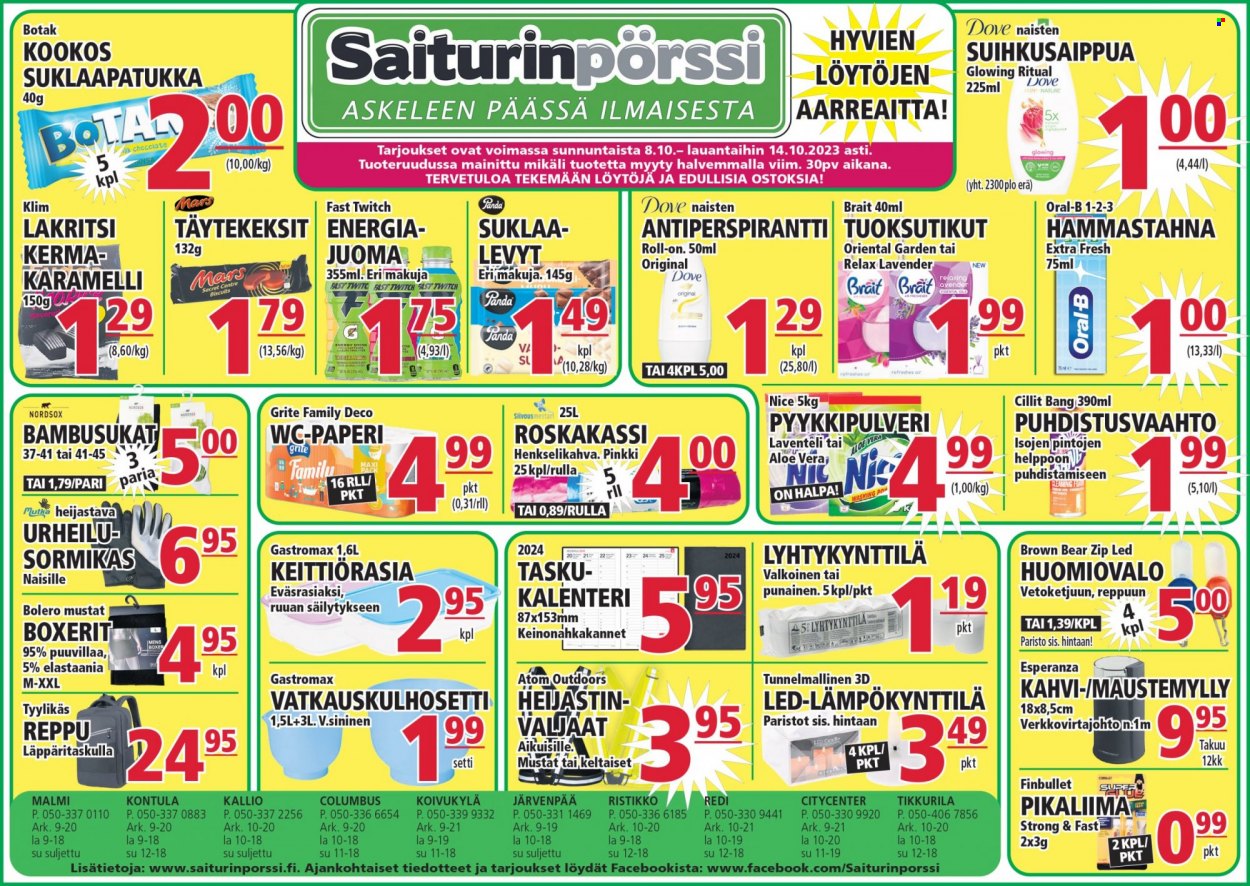 Saiturinpörssi tarjoukset - 08.10.2023 - 14.10.2023. Sivu 1
