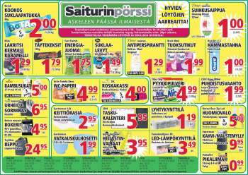 Saiturinpörssi tarjoukset  - 08.10.2023 - 14.10.2023.