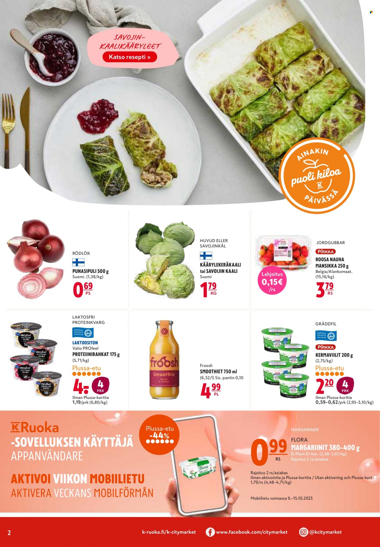 K-citymarket tarjoukset - 09.10.2023 - 15.10.2023. Sivu 2