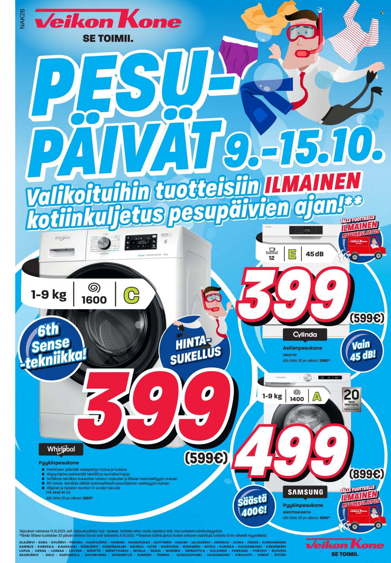Veikon Kone tarjoukset - 09.10.2023 - 15.10.2023. Sivu 1