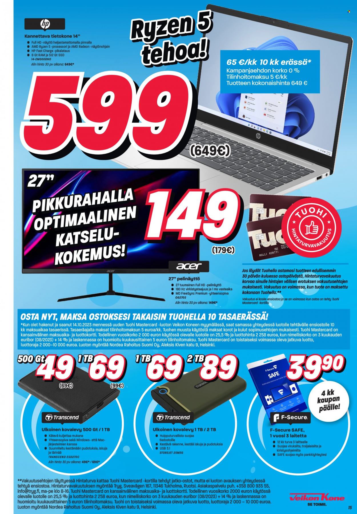 Veikon Kone tarjoukset - 09.10.2023 - 15.10.2023. Sivu 15