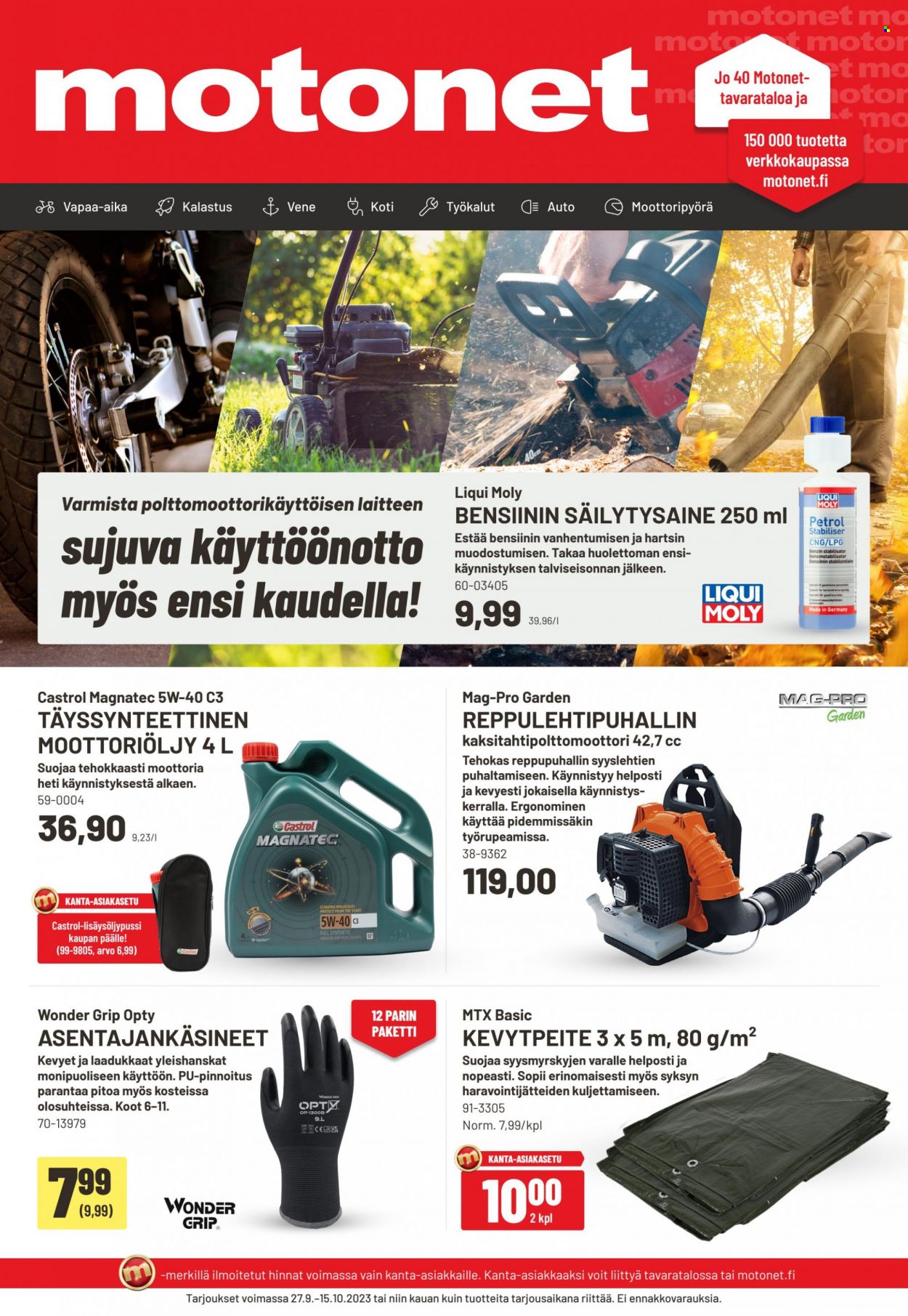 Motonet tarjoukset - 27.09.2023 - 15.10.2023. Sivu 1