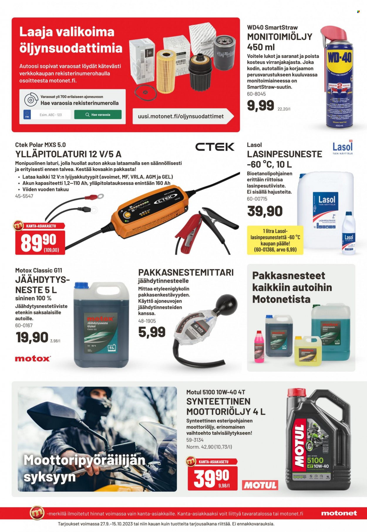 Motonet tarjoukset - 27.09.2023 - 15.10.2023. Sivu 4