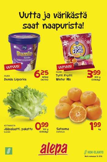 Alepa tarjoukset  - 11.10.2023 - 17.10.2023.