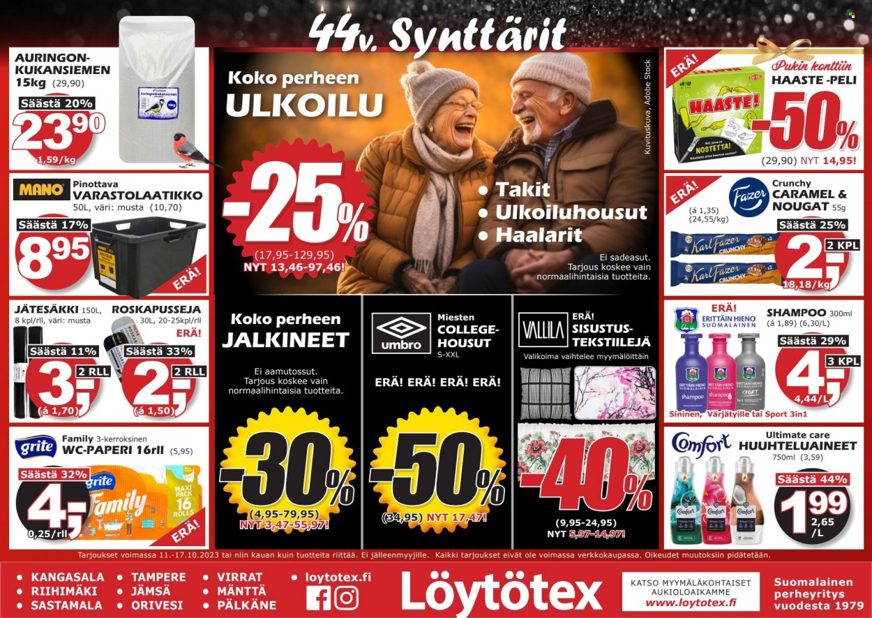 Löytötex tarjoukset - 11.10.2023 - 17.10.2023. Sivu 1