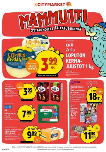 K-citymarket tarjoukset  - 12.10.2023 - 22.10.2023.