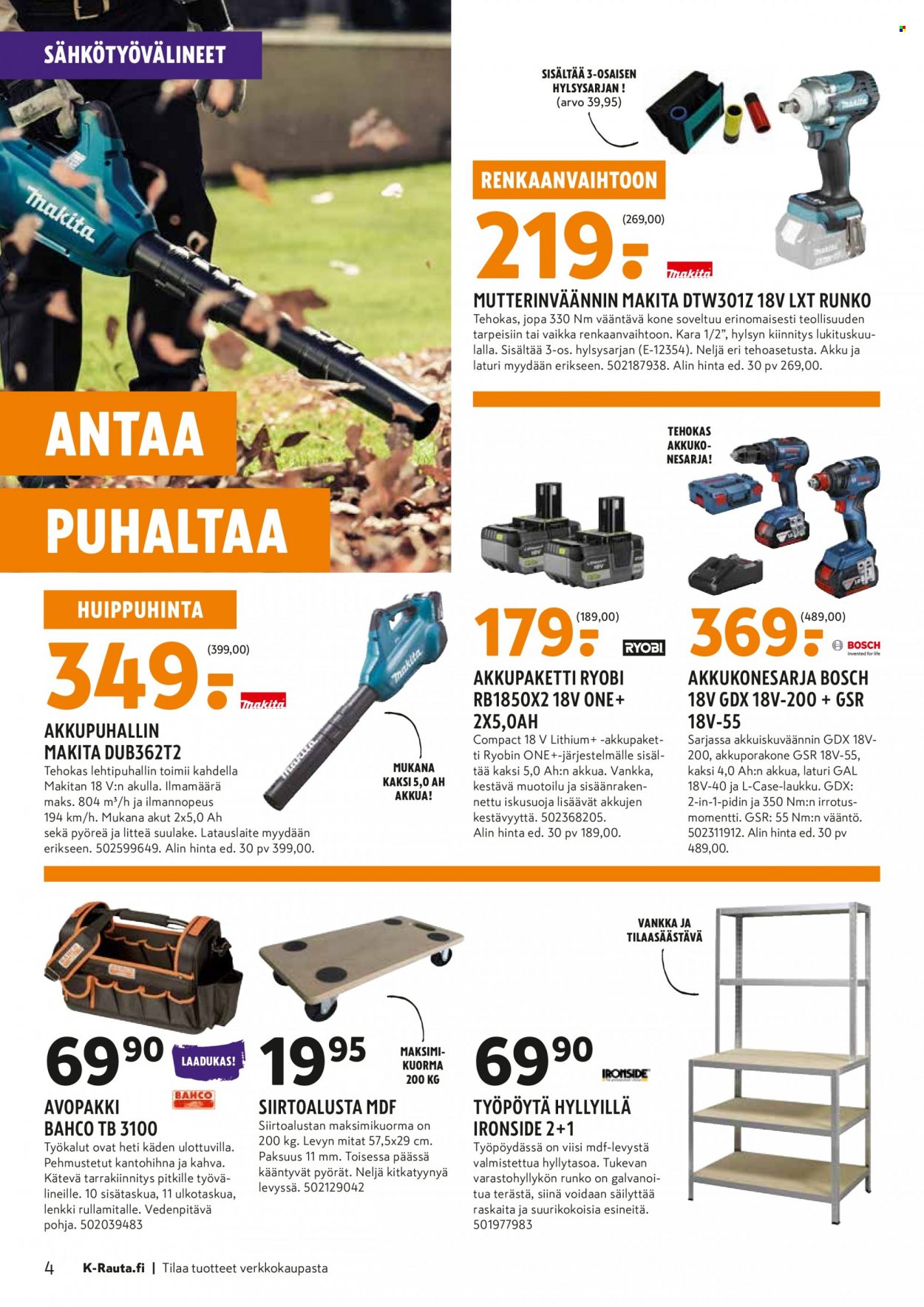 K-Rauta tarjoukset - 09.10.2023 - 24.10.2023. Sivu 4