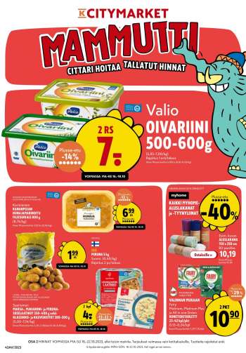 K-citymarket tarjoukset  - 16.10.2023 - 22.10.2023.