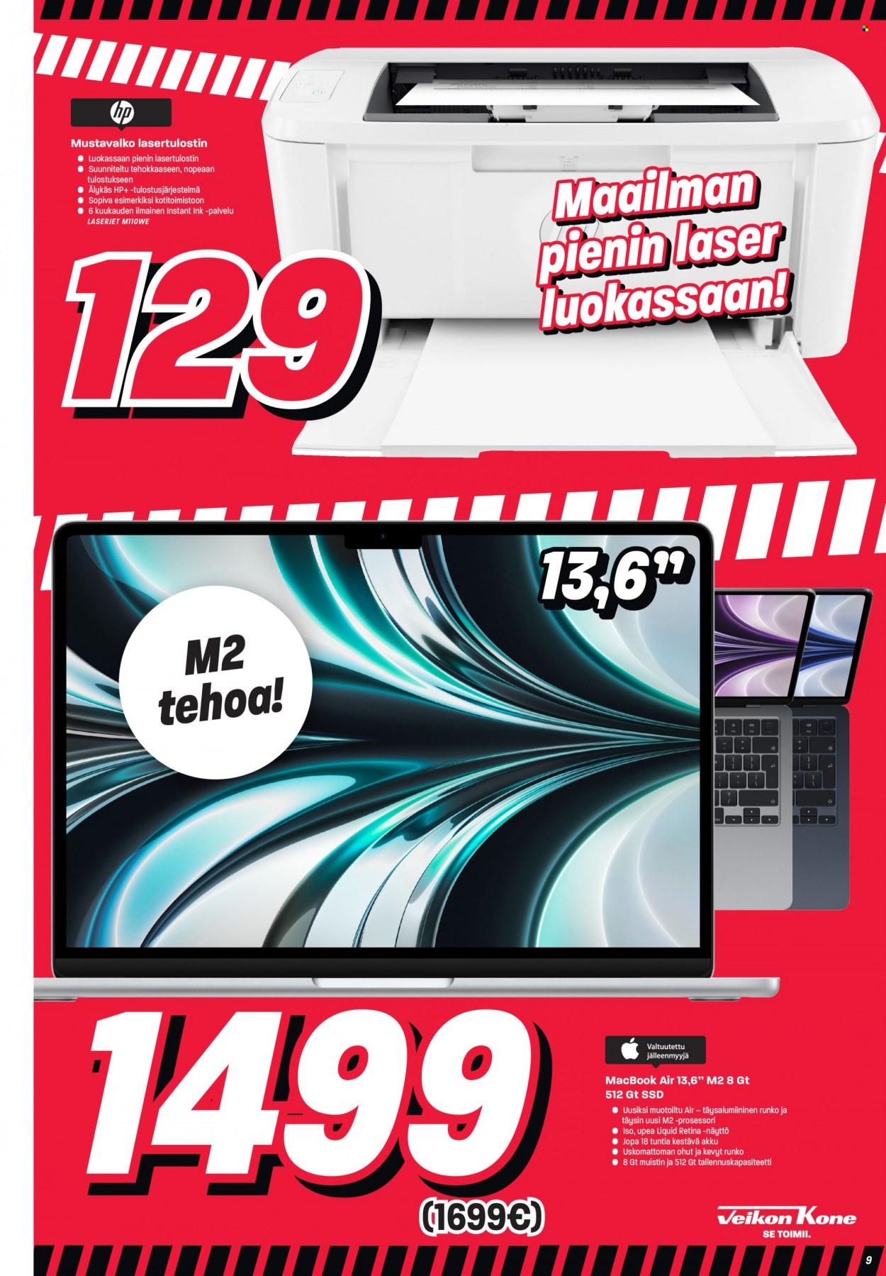 Veikon Kone tarjoukset - 15.10.2023 - 21.10.2023. Sivu 9