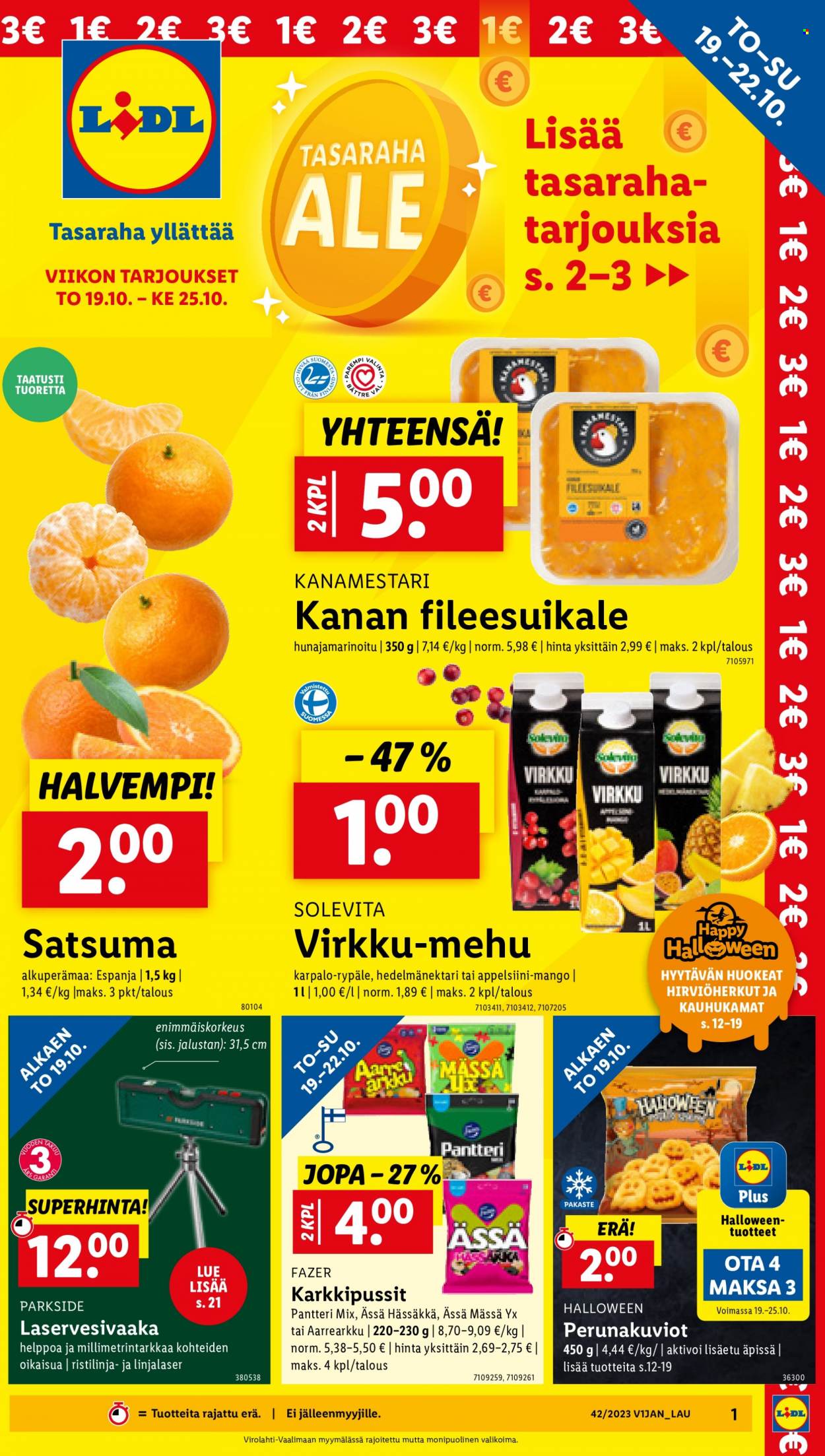 Lidl tarjoukset - 19.10.2023 - 25.10.2023. Sivu 1