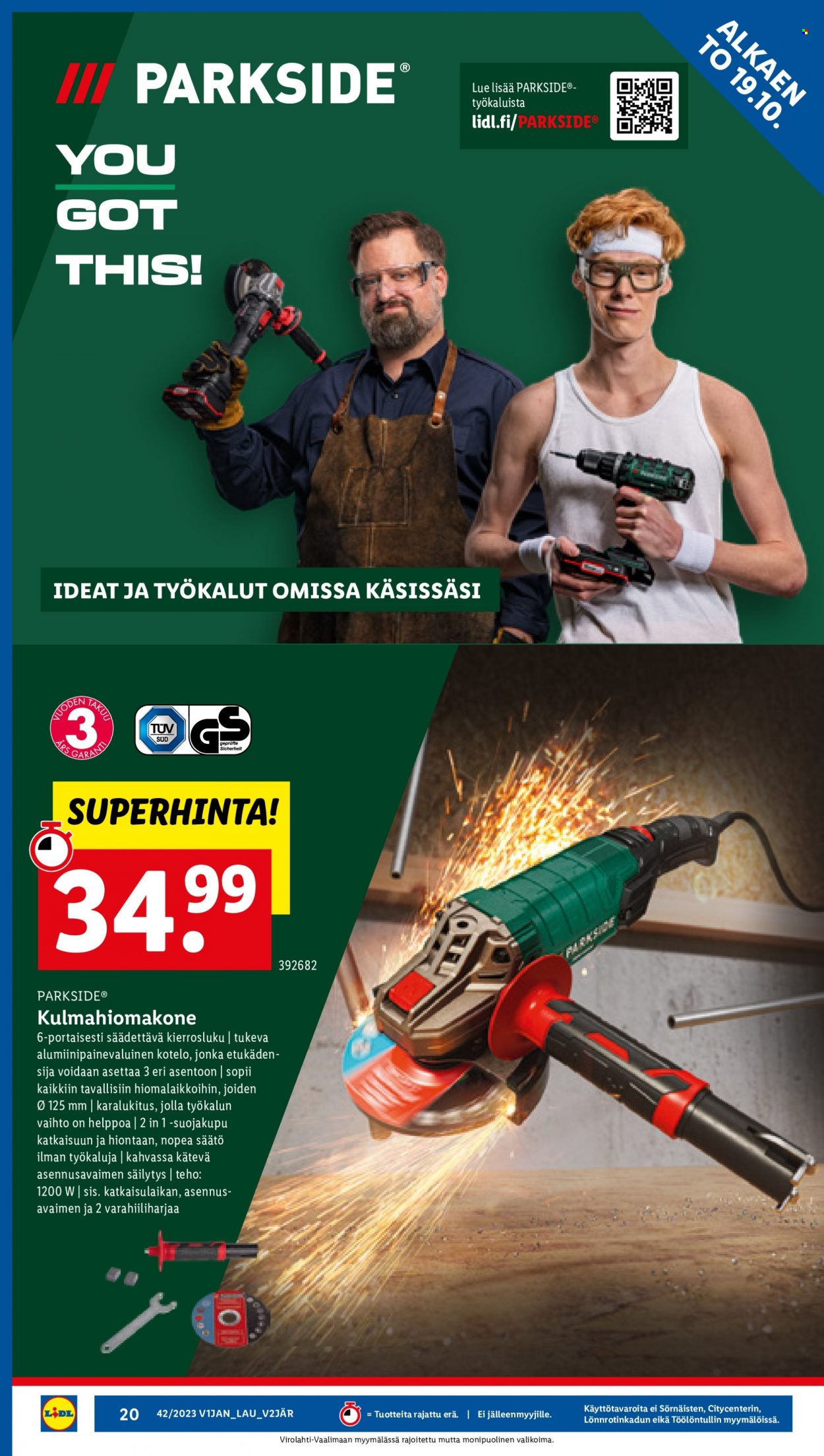 Lidl tarjoukset - 19.10.2023 - 25.10.2023. Sivu 22