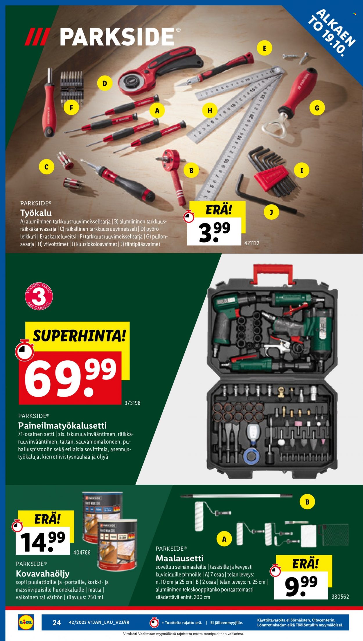 Lidl tarjoukset - 19.10.2023 - 25.10.2023. Sivu 26