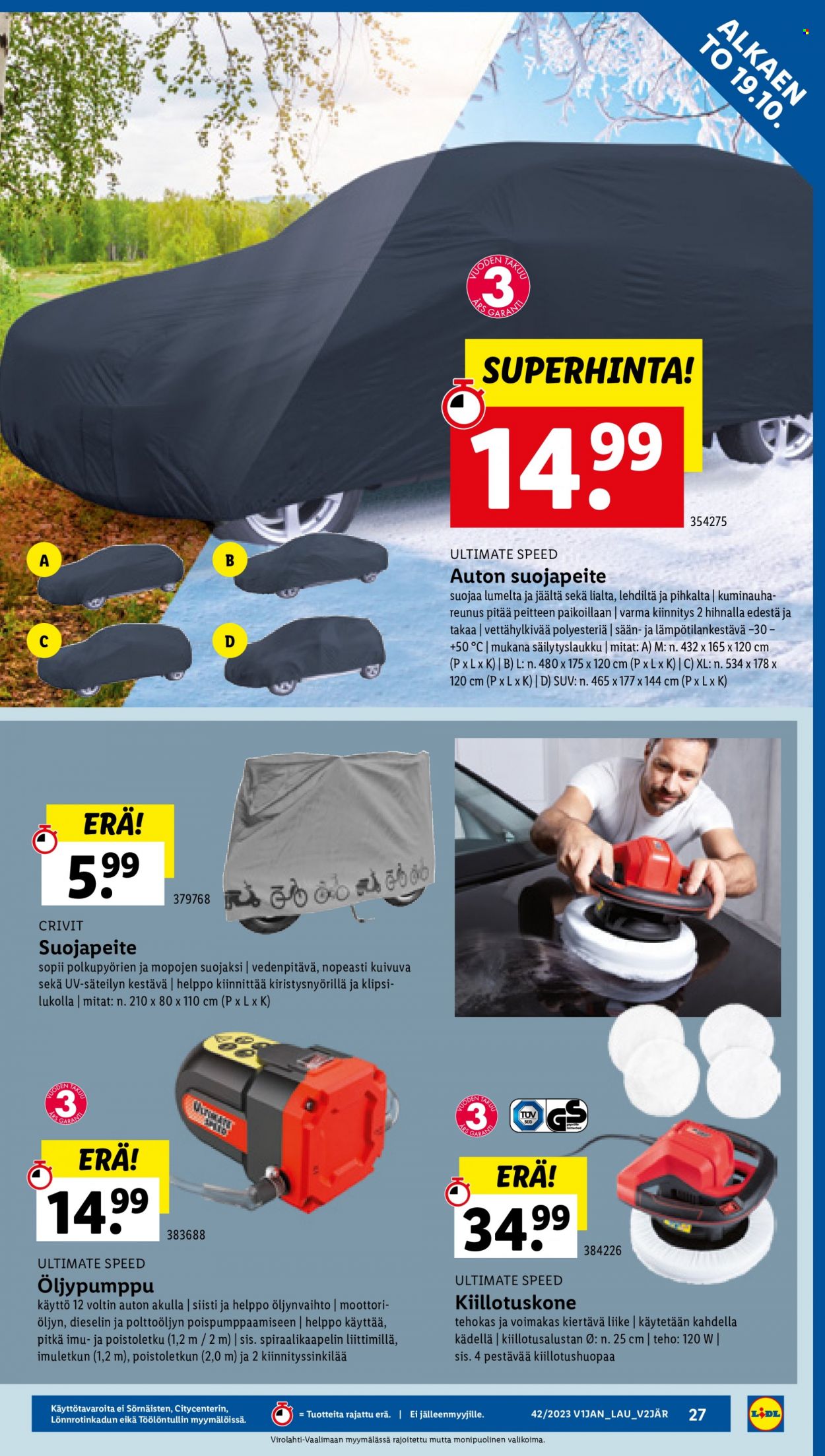 Lidl tarjoukset - 19.10.2023 - 25.10.2023. Sivu 29