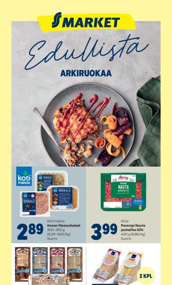 S-market tarjoukset  - 18.10.2023 - 22.10.2023.