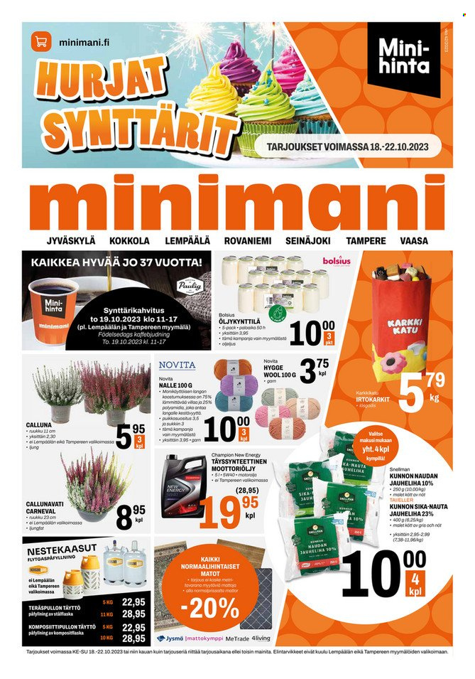 Minimani tarjoukset - 18.10.2023 - 22.10.2023. Sivu 1