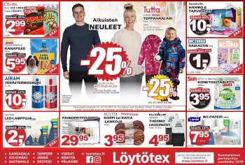 Löytötex tarjoukset  - 18.10.2023 - 24.10.2023.
