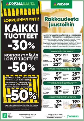 Prisma tarjoukset .