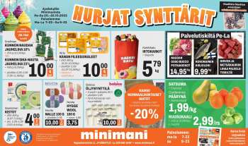 Minimani tarjoukset  - 20.10.2023 - 22.10.2023.