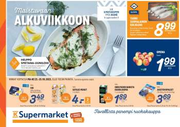 K-Supermarket tarjoukset  - 23.10.2023 - 25.10.2023.