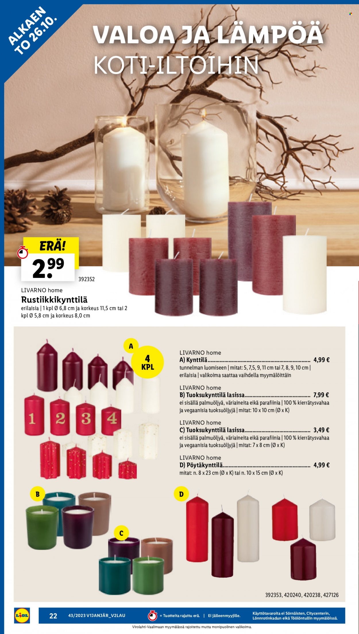 Lidl tarjoukset - 26.10.2023 - 01.11.2023. Sivu 24