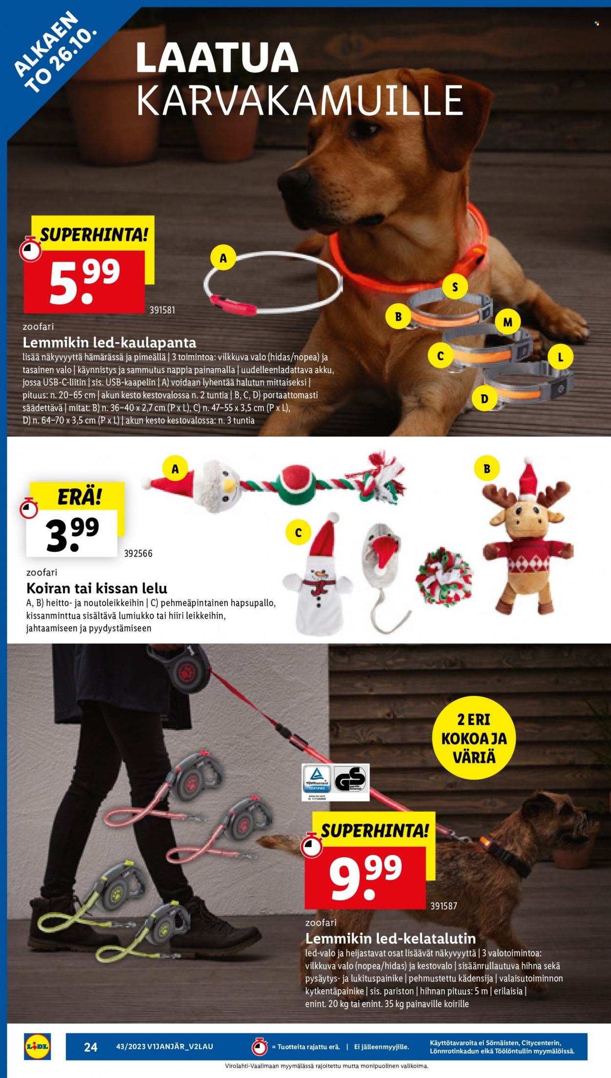 Lidl tarjoukset - 26.10.2023 - 01.11.2023. Sivu 26