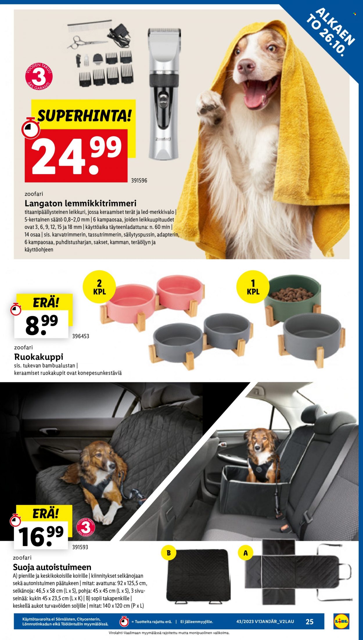 Lidl tarjoukset - 26.10.2023 - 01.11.2023. Sivu 27