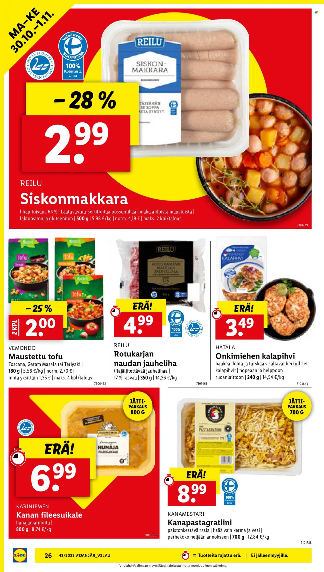 Lidl tarjoukset - 26.10.2023 - 01.11.2023. Sivu 30