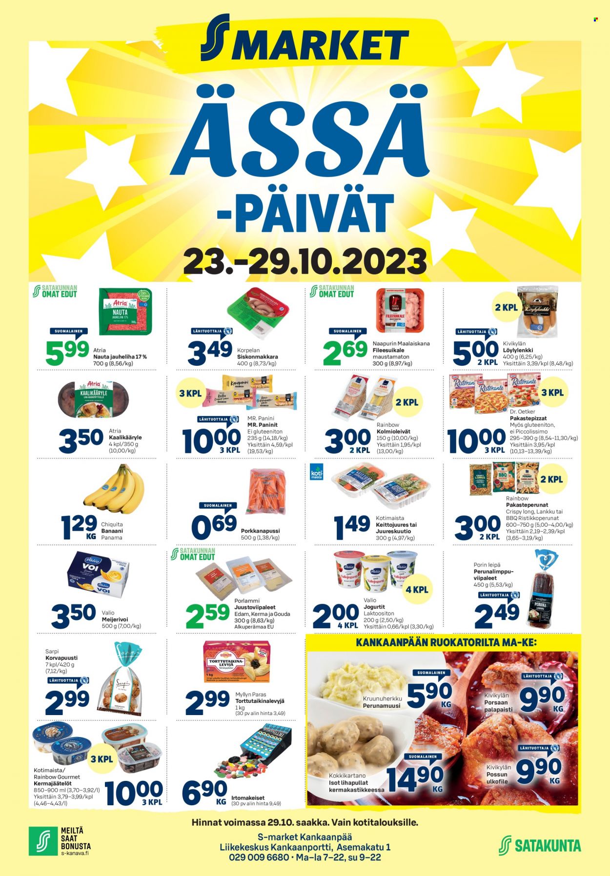 S-market tarjoukset - 23.10.2023 - 29.10.2023. Sivu 1
