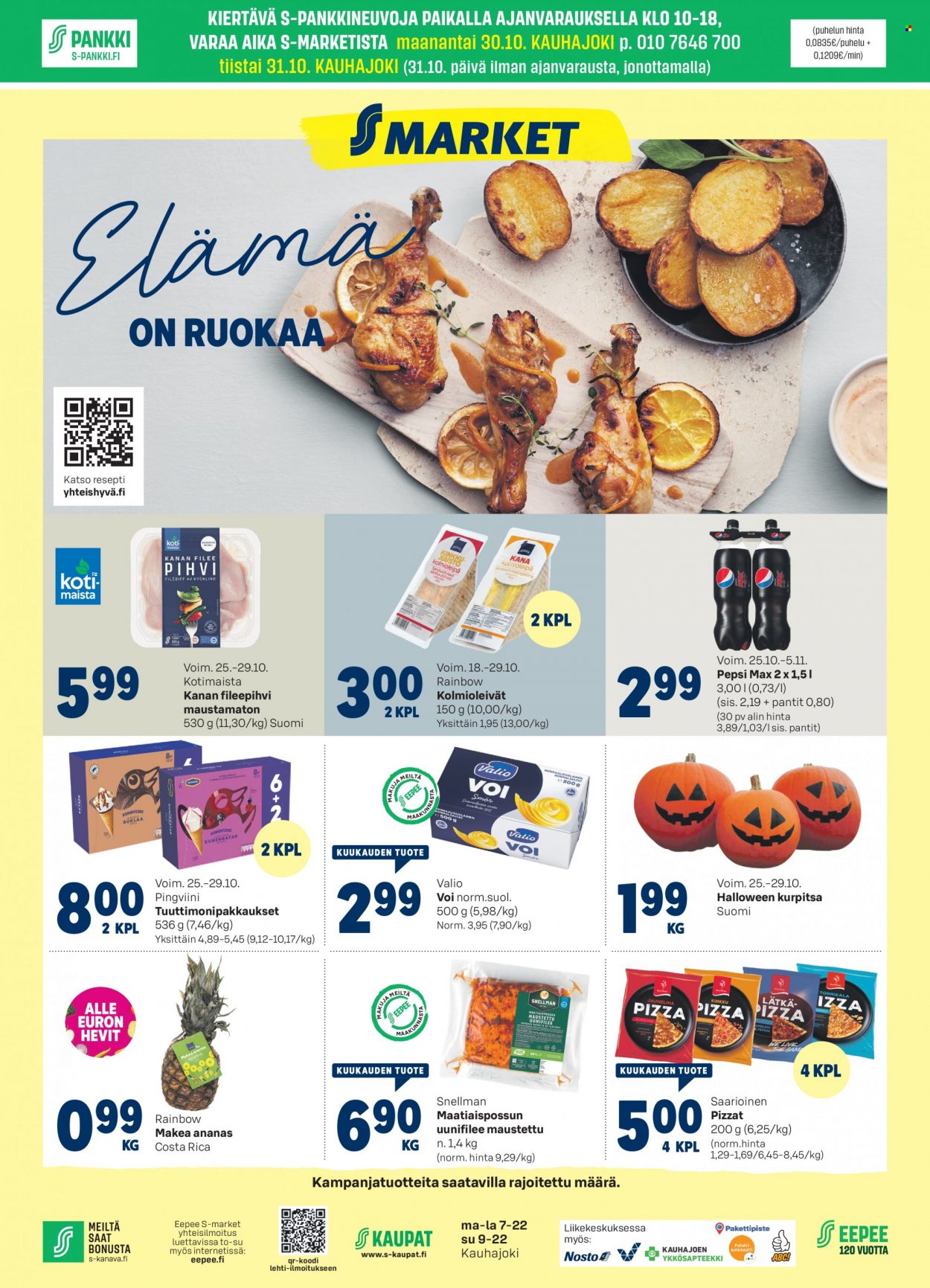 S-market tarjoukset - 25.10.2023 - 29.10.2023. Sivu 1