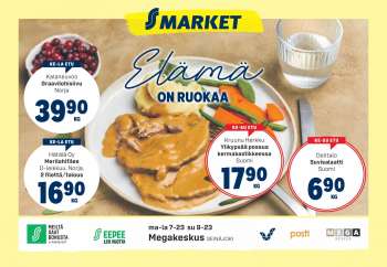 S-market tarjoukset  - 25.10.2023 - 29.10.2023.