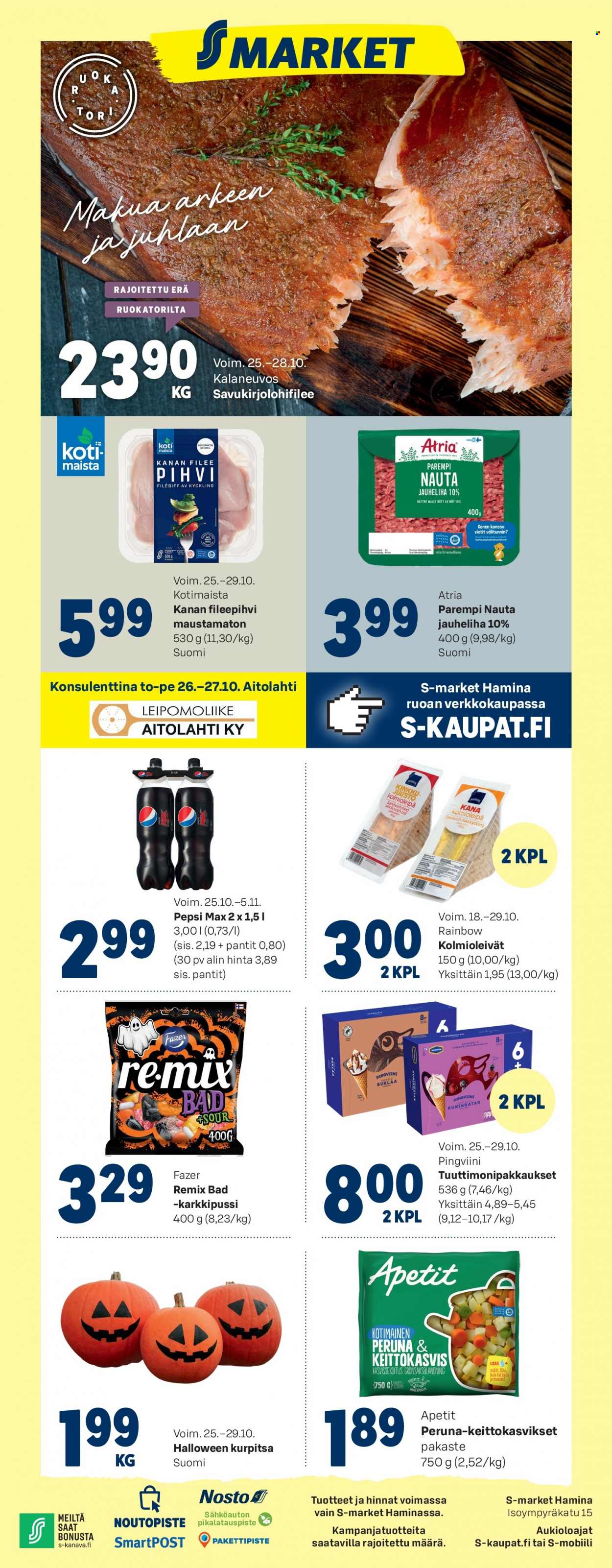 S-market tarjoukset - 25.10.2023 - 29.10.2023. Sivu 1