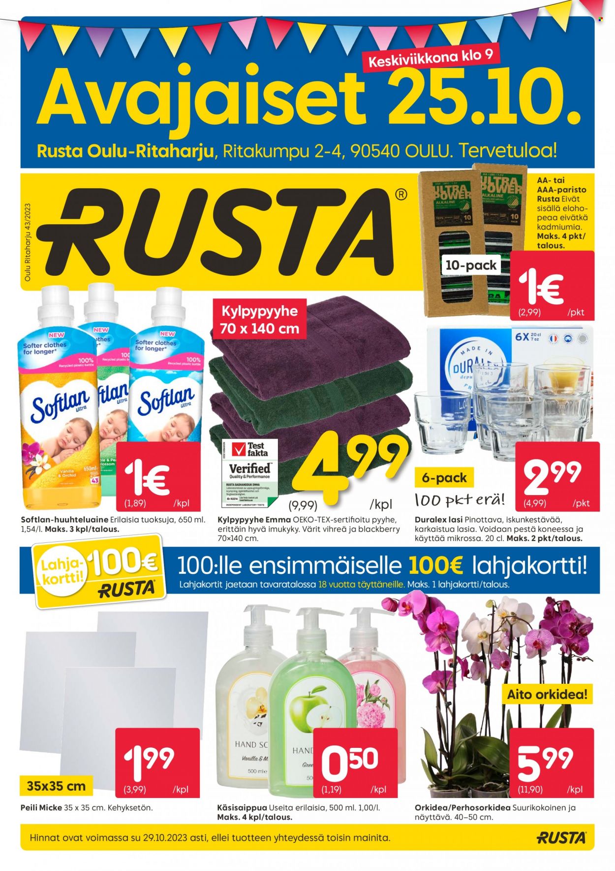 Rusta tarjoukset - 25.10.2023 - 29.10.2023. Sivu 1