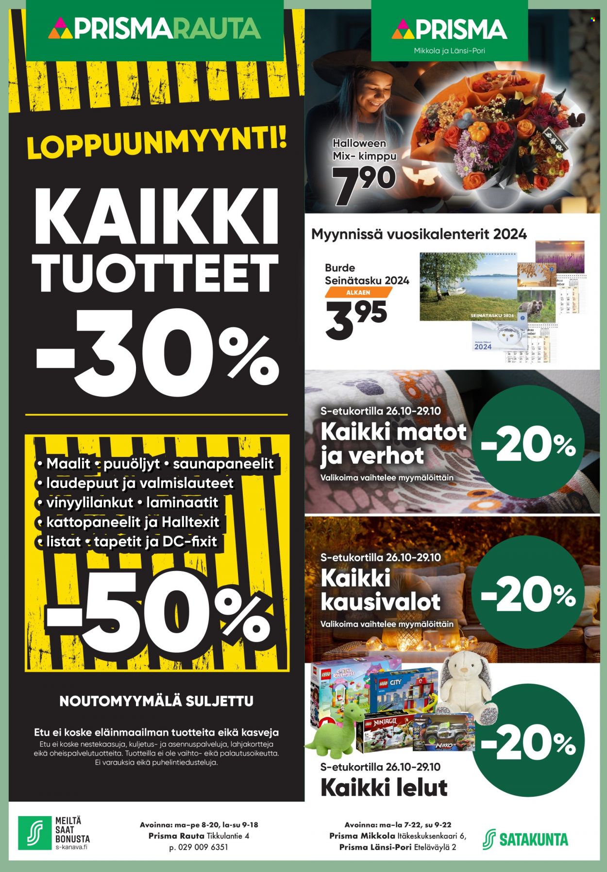 Prisma tarjoukset - 26.10.2023 - 29.10.2023. Sivu 1