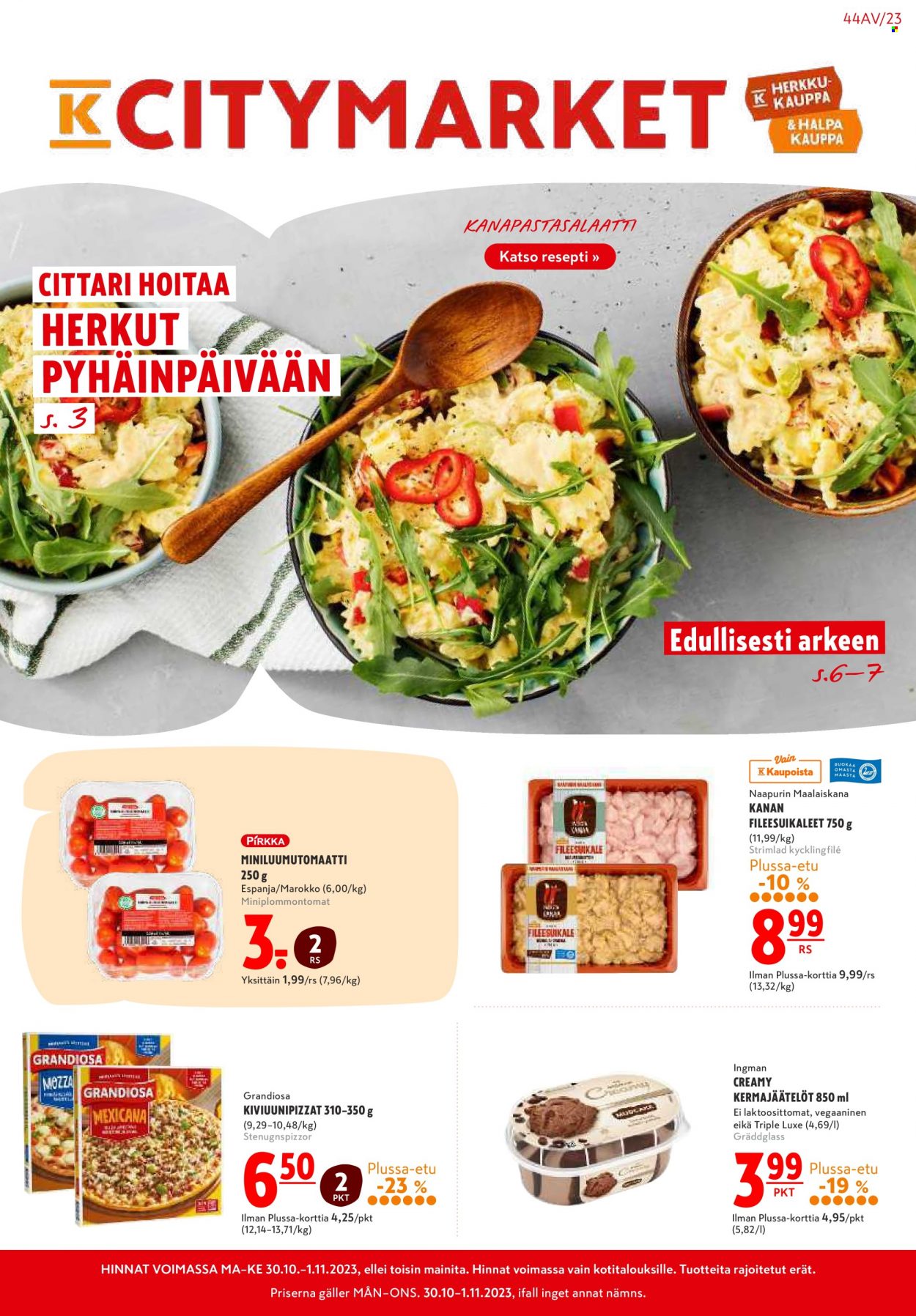 K-citymarket tarjoukset - 30.10.2023 - 01.11.2023. Sivu 1