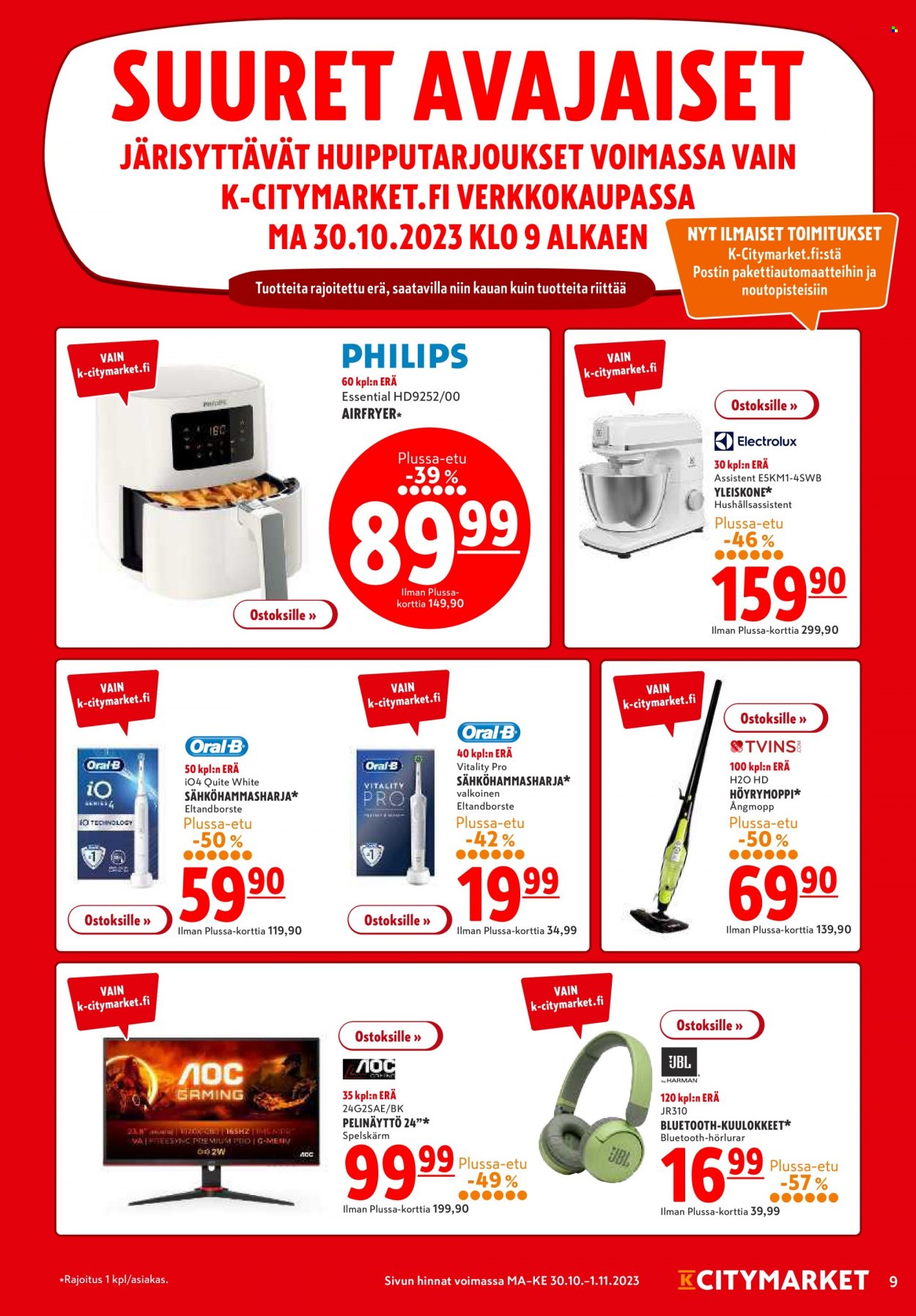 K-citymarket tarjoukset - 30.10.2023 - 01.11.2023. Sivu 9