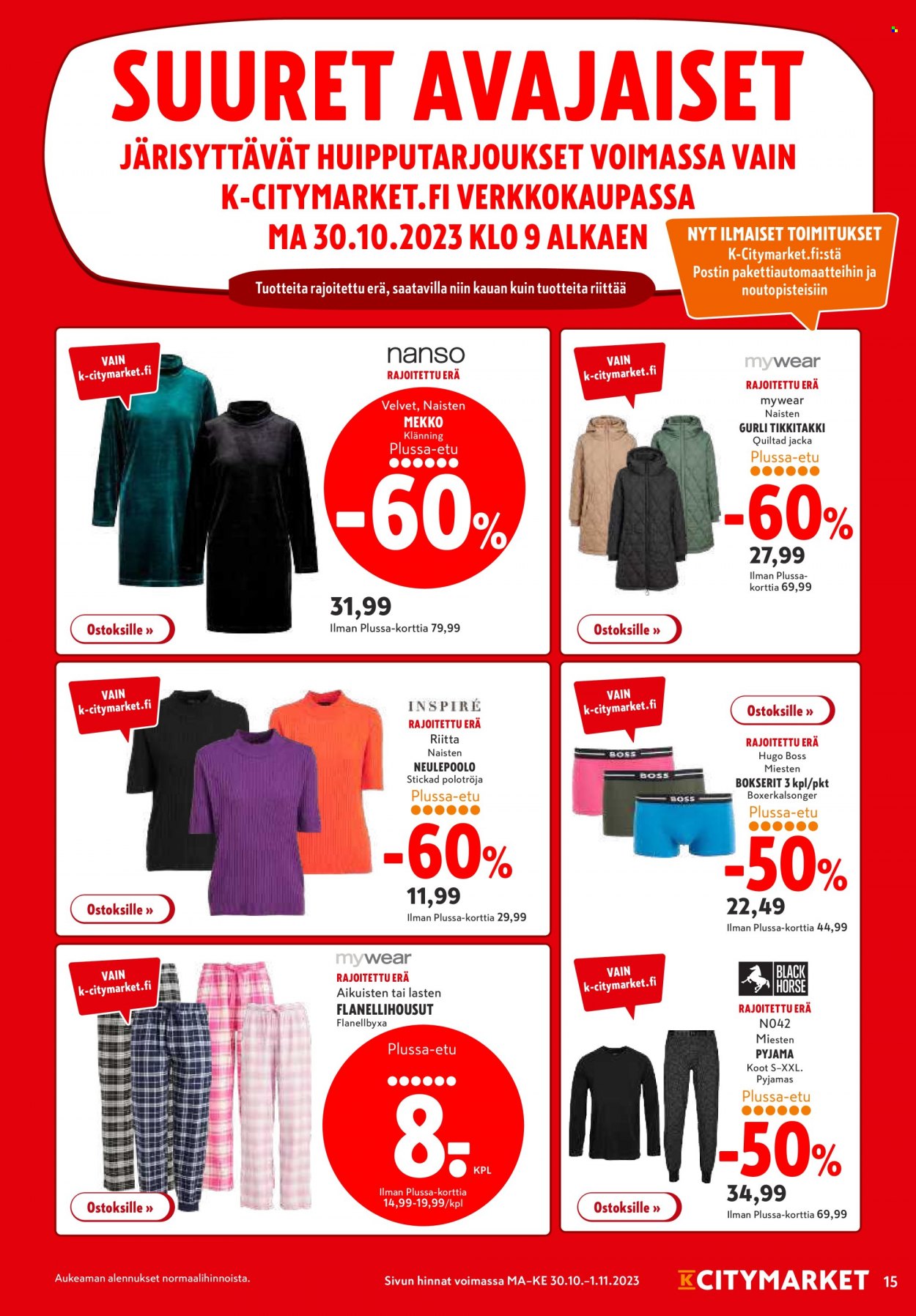 K-citymarket tarjoukset - 30.10.2023 - 01.11.2023. Sivu 15
