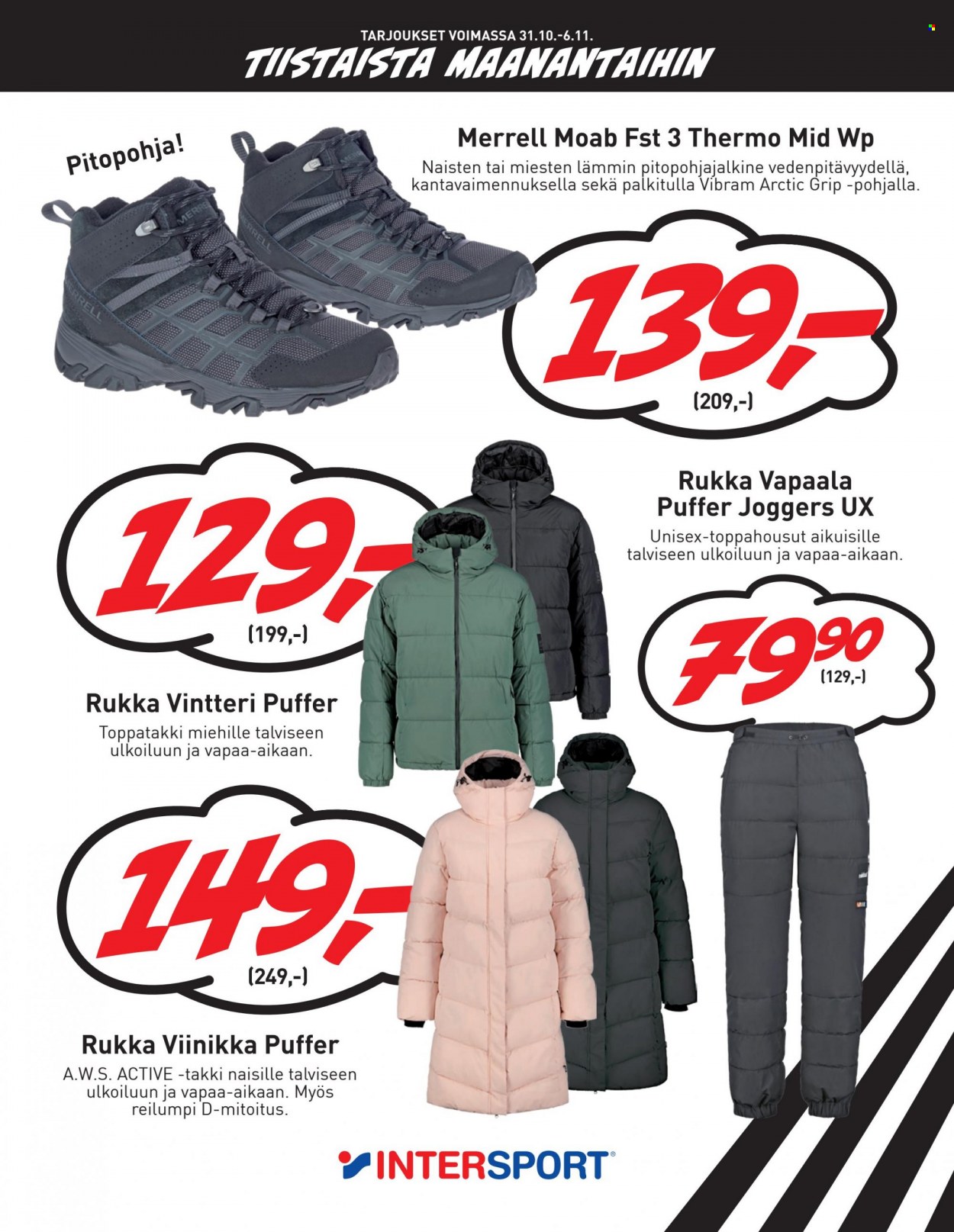 Intersport tarjoukset - 31.10.2023 - 06.11.2023. Sivu 5