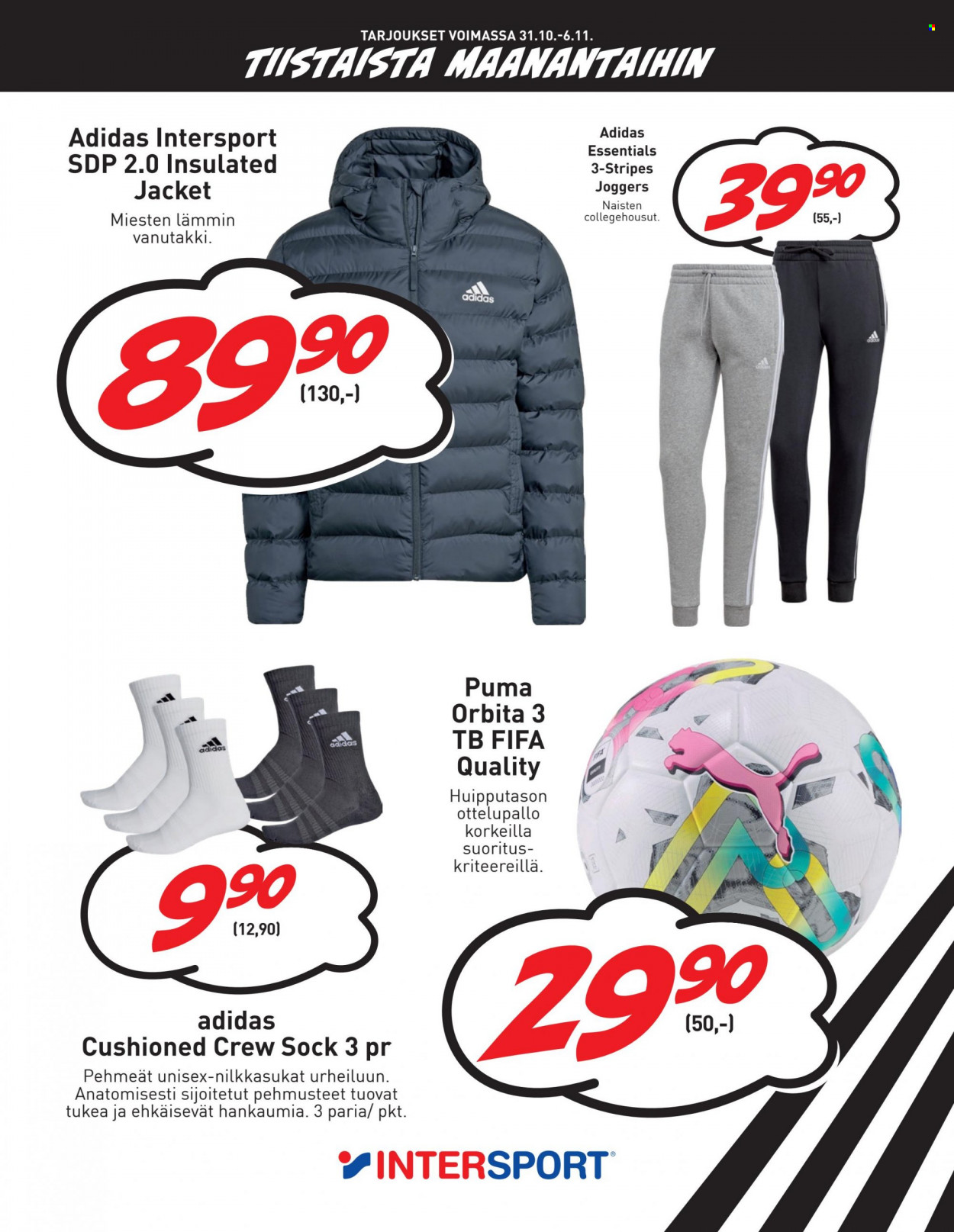 Intersport tarjoukset - 31.10.2023 - 06.11.2023. Sivu 11