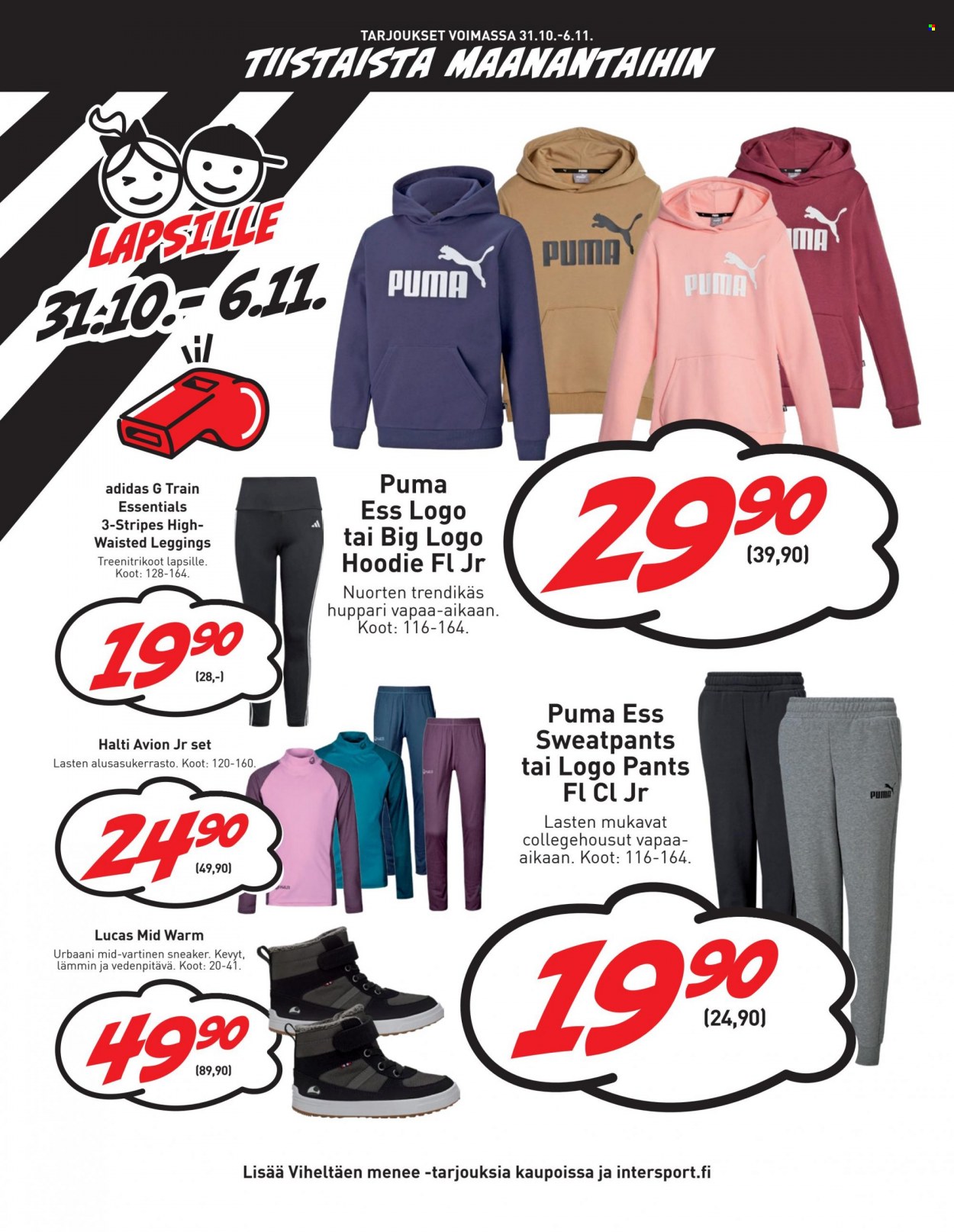 Intersport tarjoukset - 31.10.2023 - 06.11.2023. Sivu 14