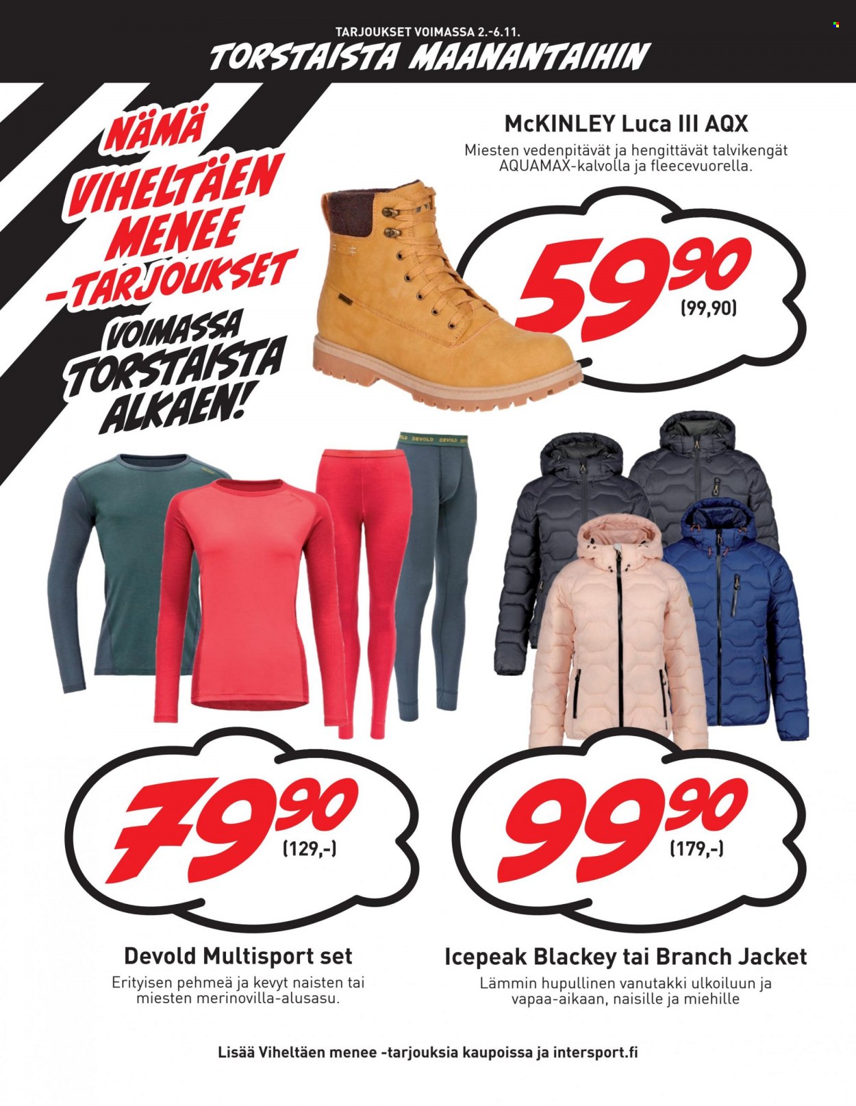 Intersport tarjoukset - 31.10.2023 - 06.11.2023. Sivu 16
