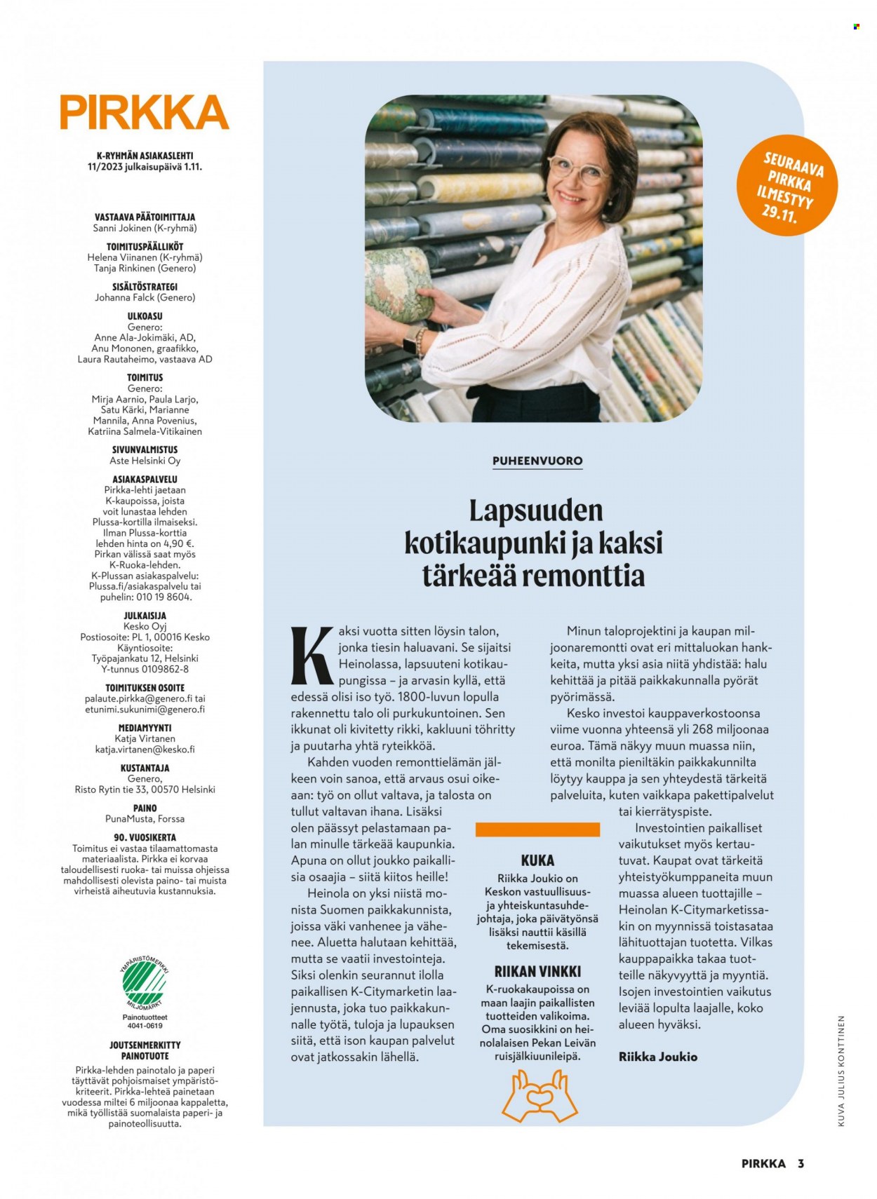 K-Supermarket tarjoukset - 01.11.2023 - 28.11.2023. Sivu 3